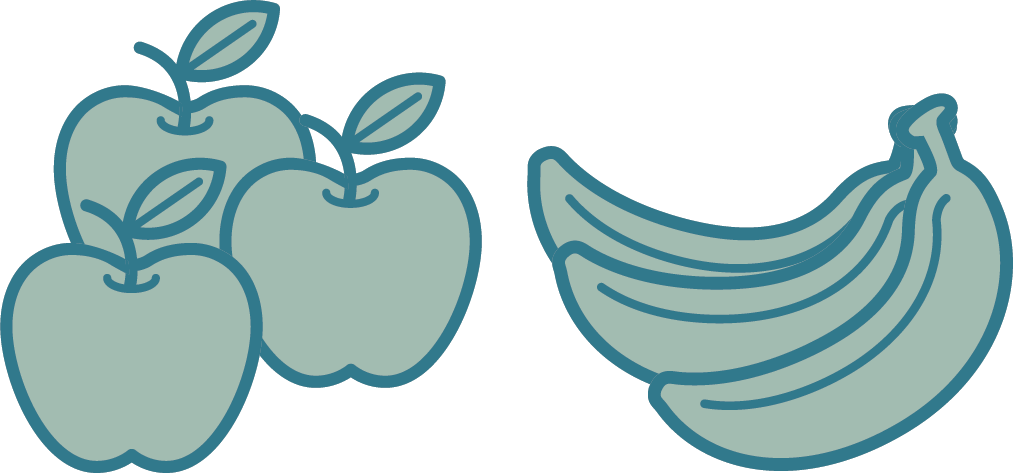 You buy 5 apples for $2 each and a bunch of bananas for $3. What's your total bill?